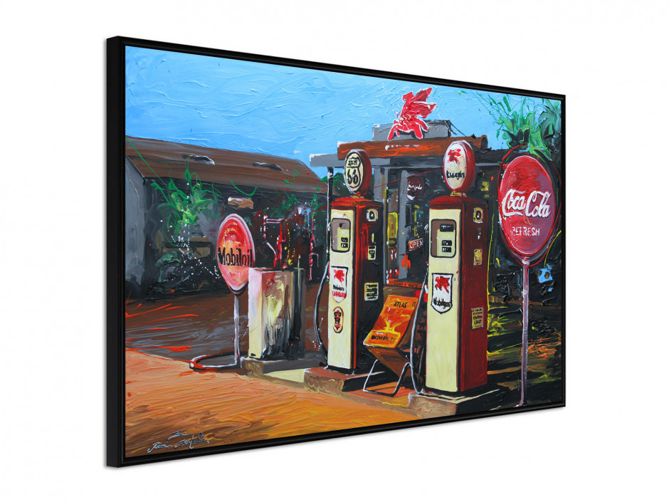 Affiche sous cadre Road 66