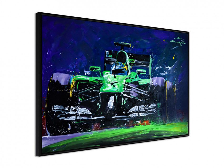 Affiche sous cadre F1 Green