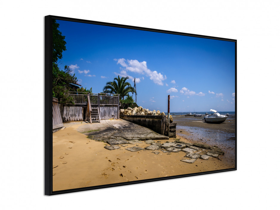 Poster sous cadre Plage Cap Feret