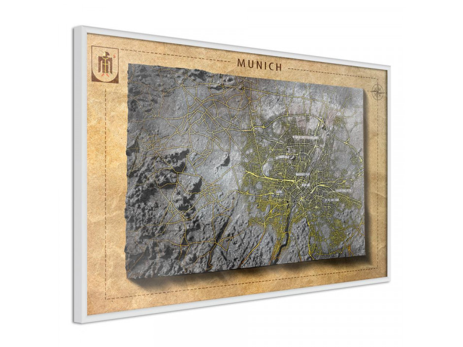 Raised Relief Map: Munich