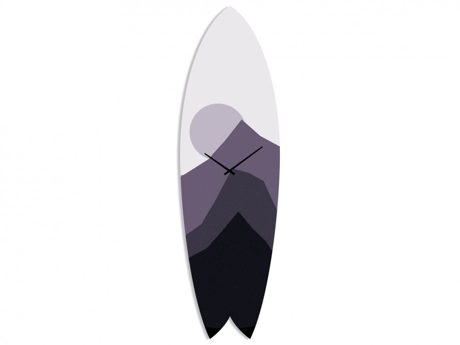 Horloge Planche de surf Mountain Line