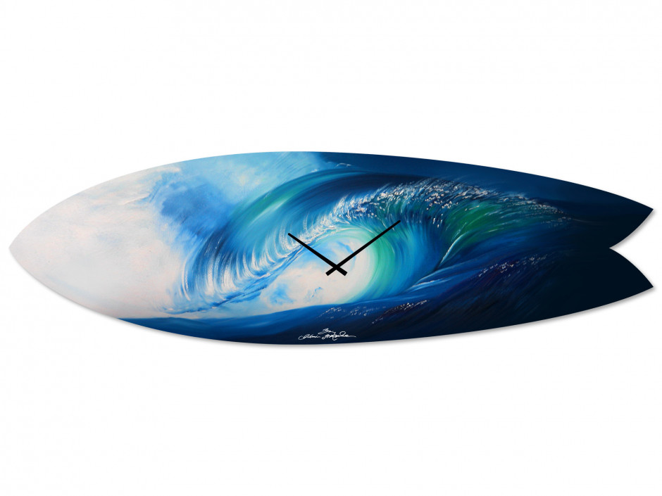 Horloge Surf déco Blue Harmony