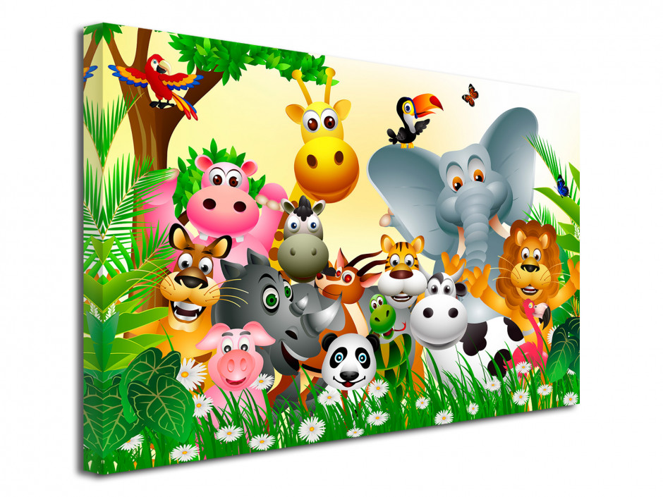 Puzzle Puzzle Cadre - Animaux de la Jungle