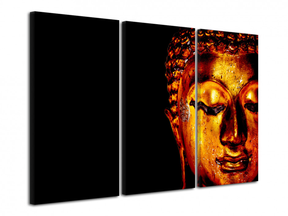 Tableau déco toile Golden Buddha