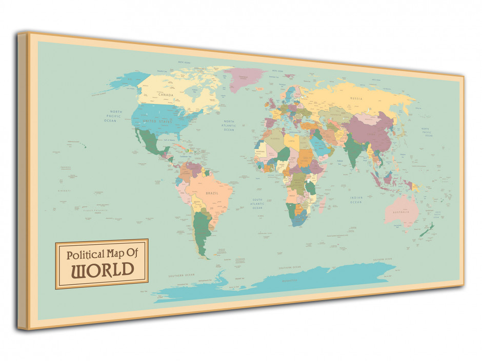 Tableau déco World's Map