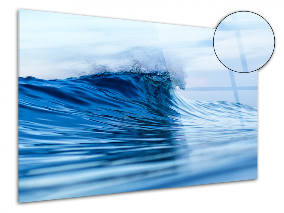 Tableau plexiglas déco Blue wave