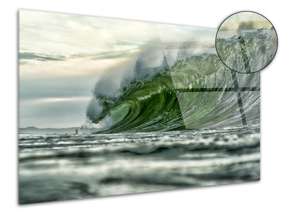 Tableau plexiglas déco Grosse vague Hossegor