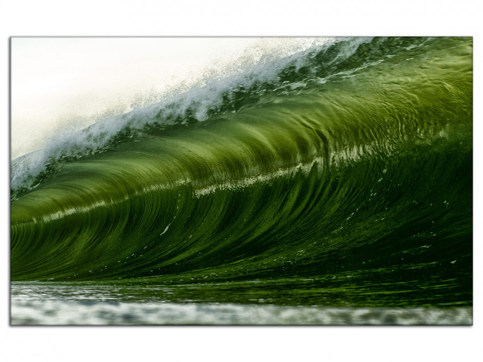 Tableau aluminium Photo Green wave