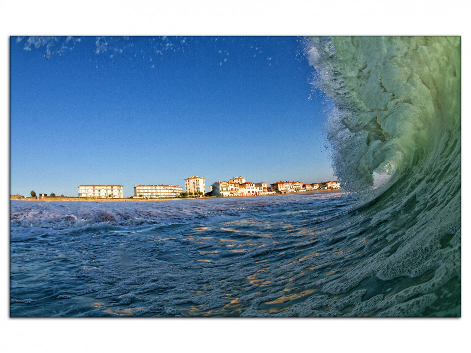 Tableau aluminium photo Vague Hossegor