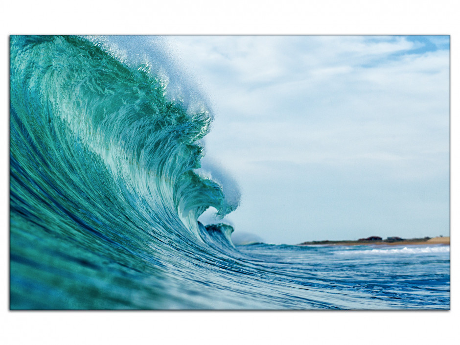 Tableau photo sur aluminium Beautiful wave