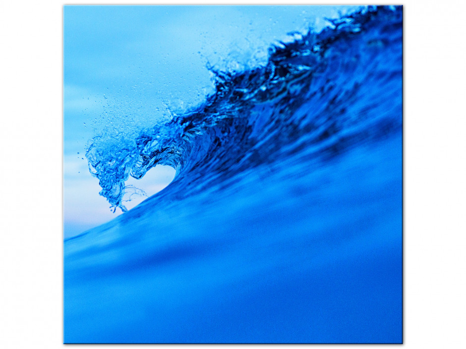 Tableau aluminium photo déco Blue Wave