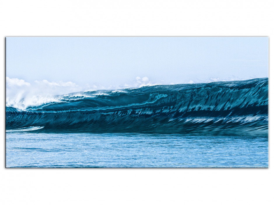 Tableau aluminium photo grosse vague Teahupoo