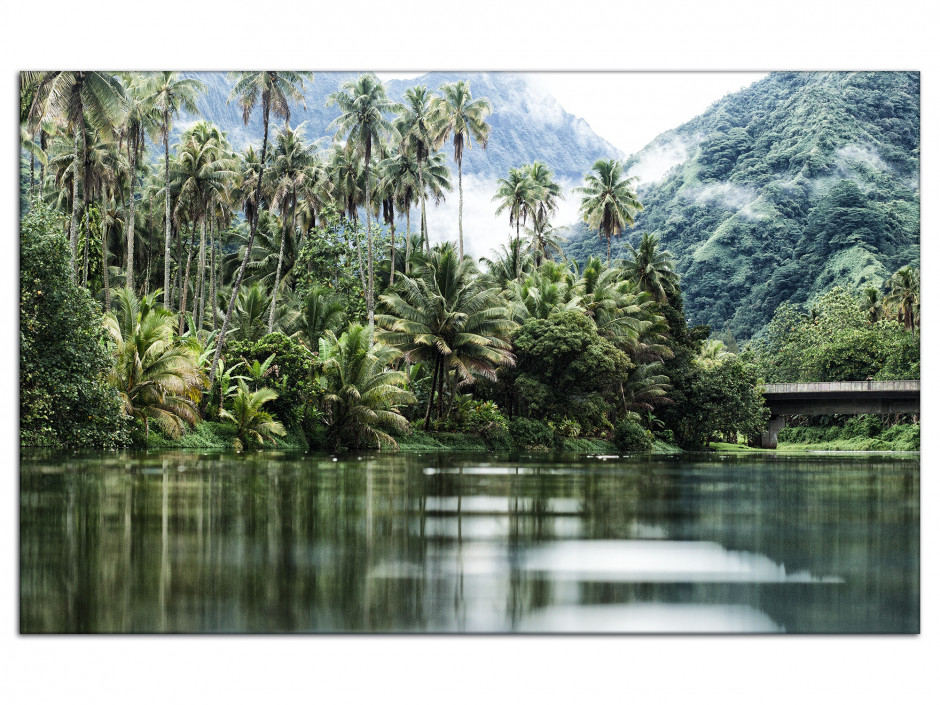 Tableau aluminium déco paysage Polynésie française