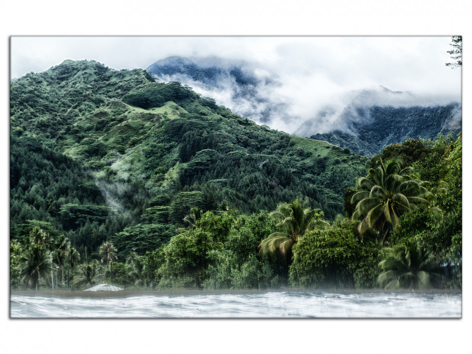 Tableau déco aluminium paysage Polynésien