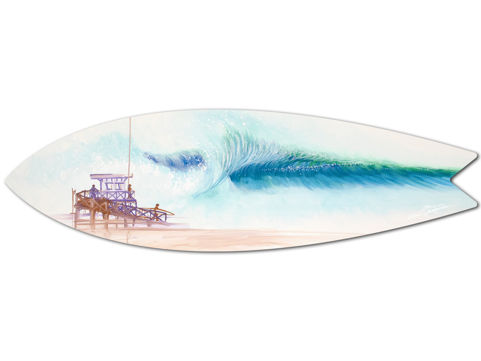 Planche de surf décorative white sand beach