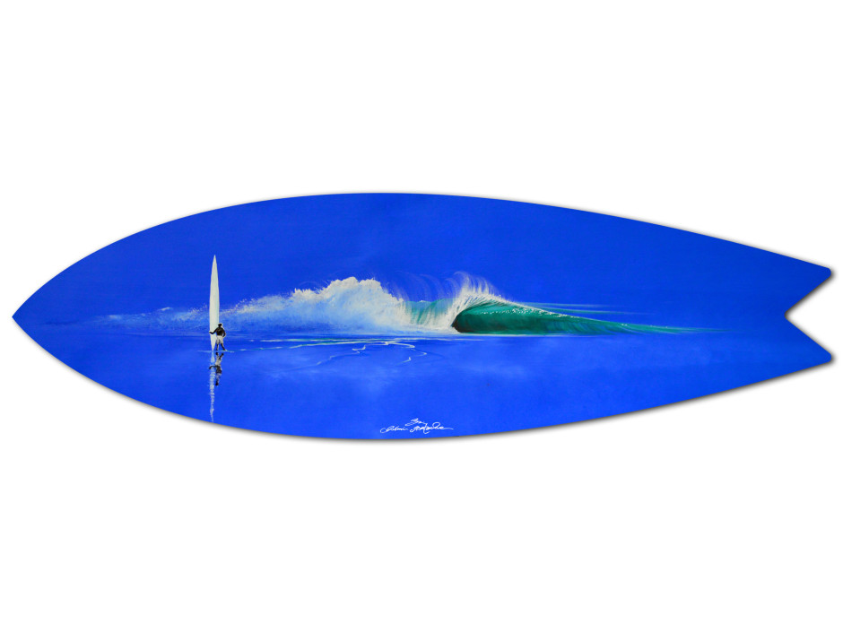 Planche déco surf The blue Line