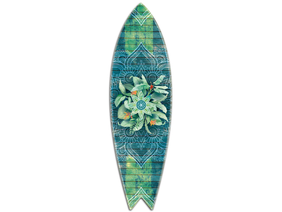 Planche de surf murale Tropical Green