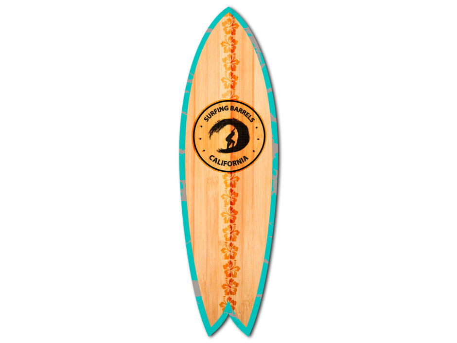 Planche de surf murale Surfing California