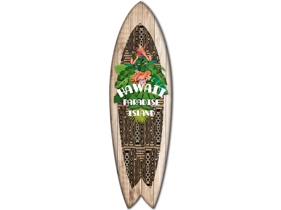 Planche de surf déco Hawaii Paradise