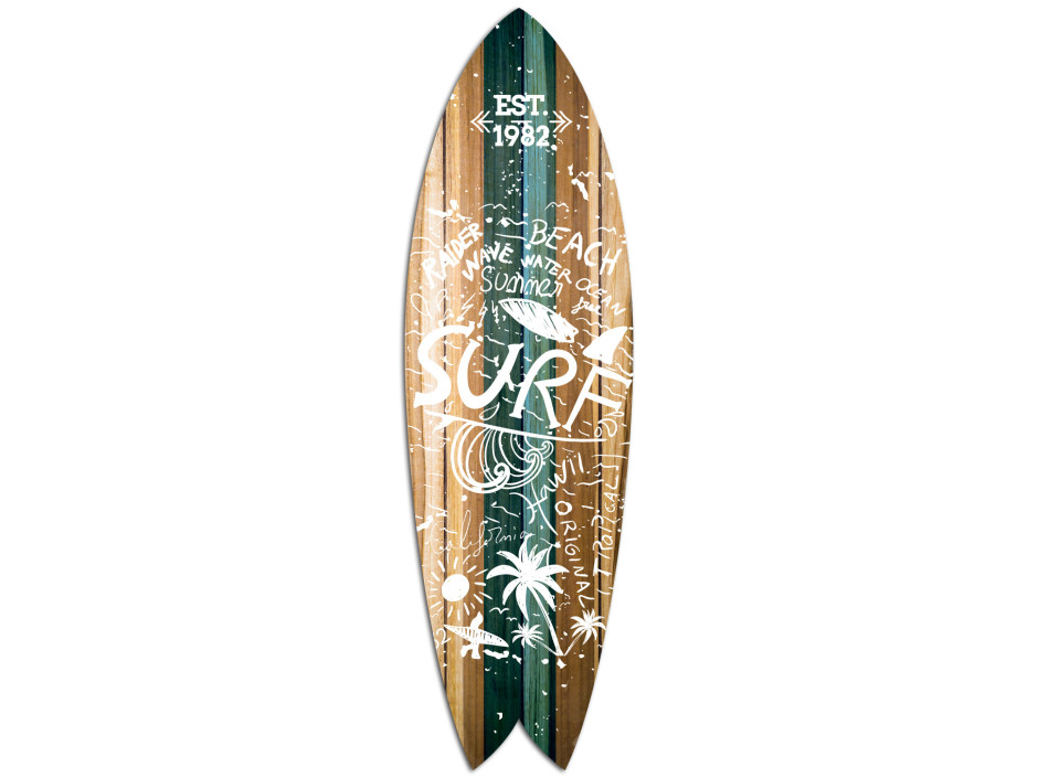 Planche de surf décorative Rider Beach