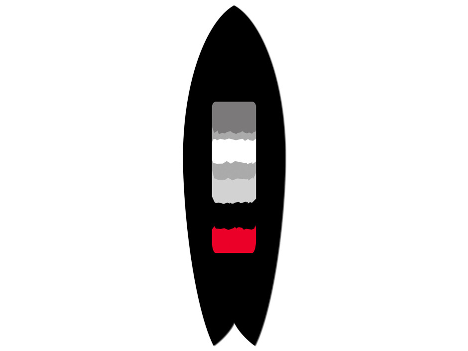 Planche de surf murale design Classic Line