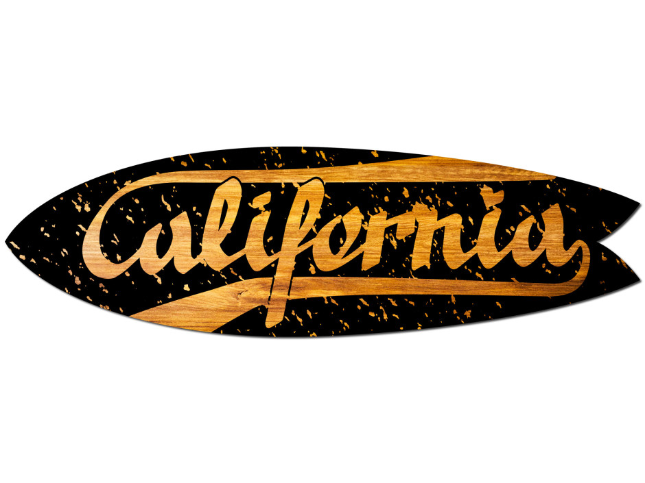 Planche surf murale déco California