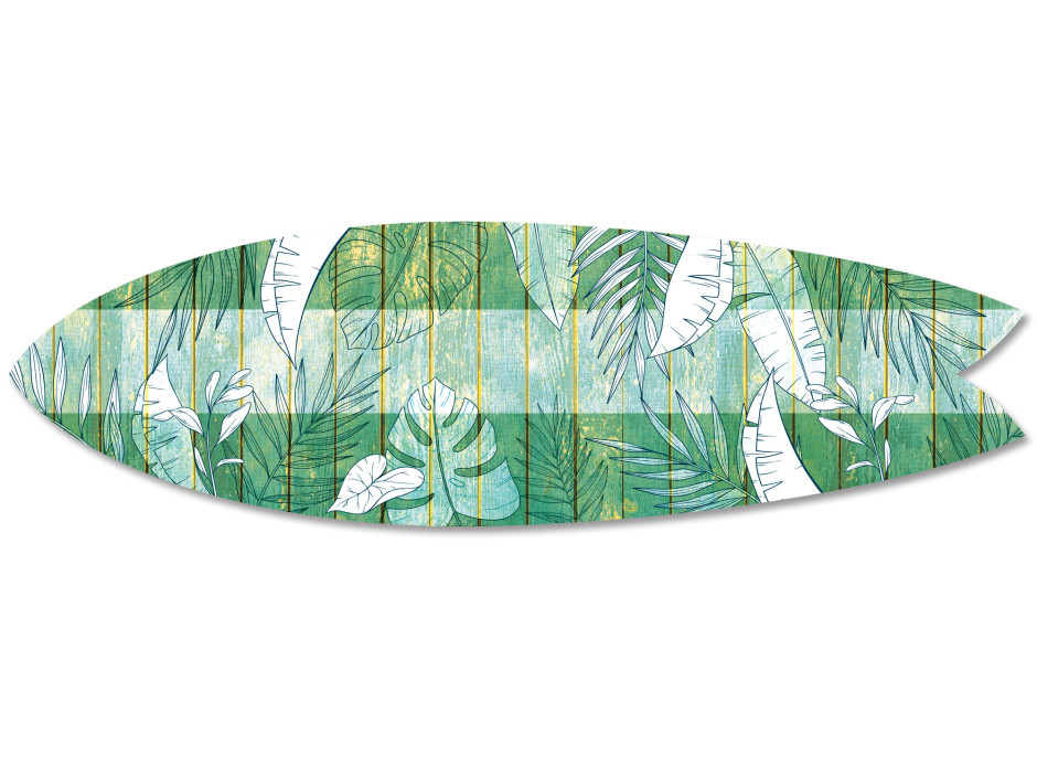 Planche de surf déco Green Tropic