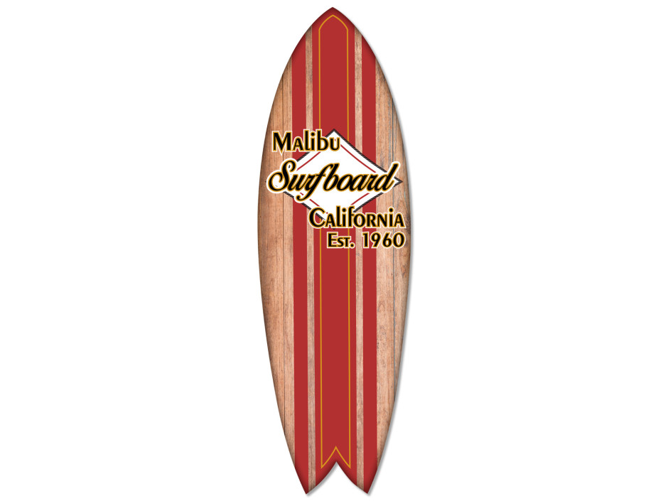 Planche de surf déco Malibu Surfboard