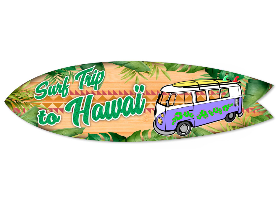 Planche de surf Déco Surf trip to Hawaï