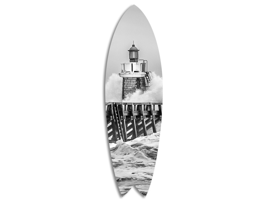 Planche de surf décorative Phare de Capbreton