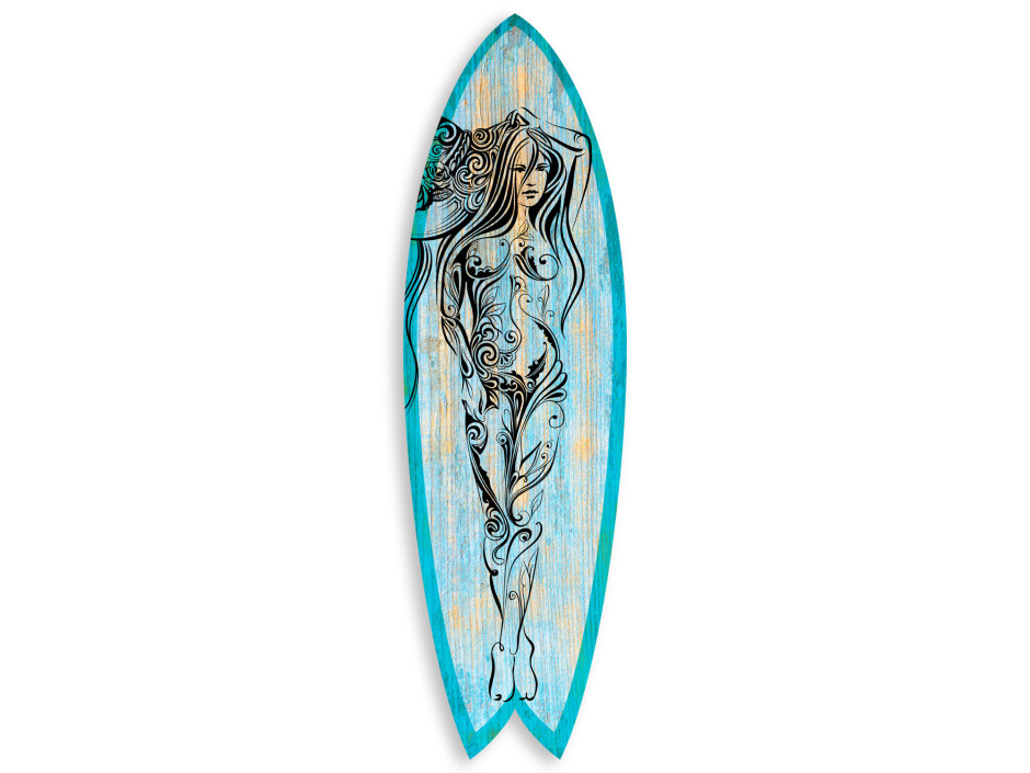 Planche de surf déco Woman Illustration