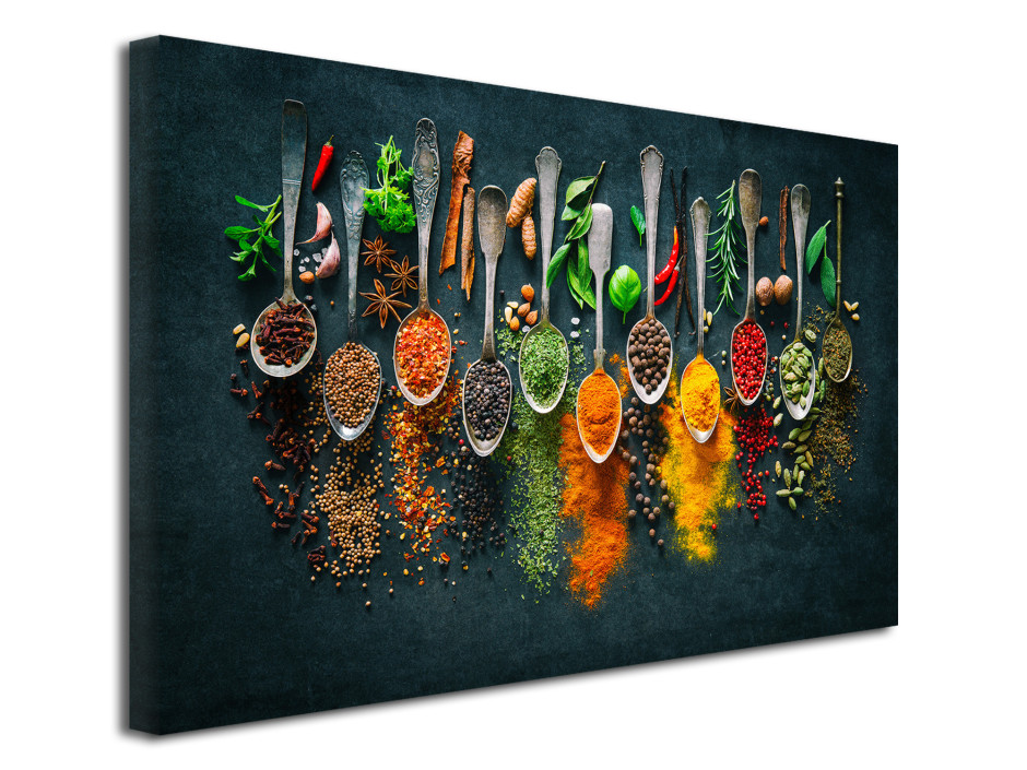 Tableau cuisine Les épices impression sur toile