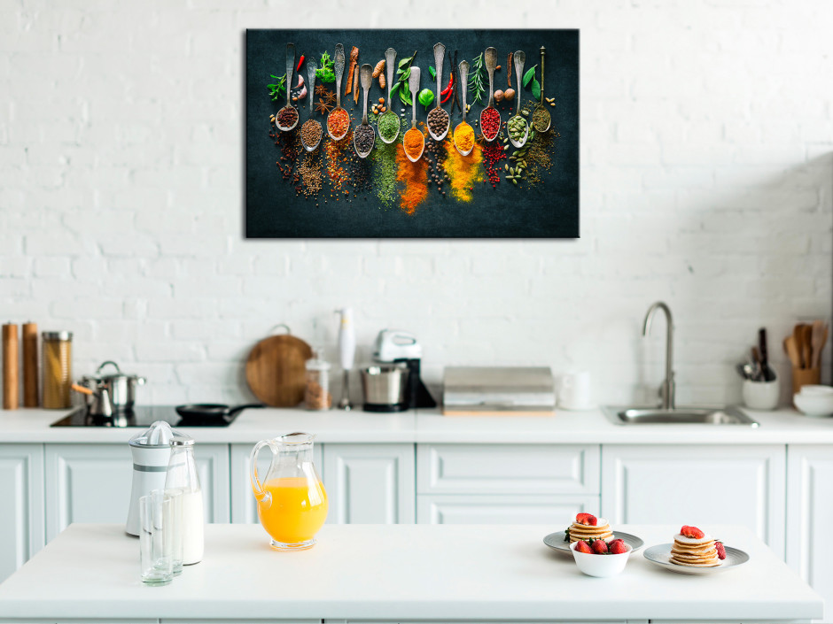 Tableau Cuisine Épices et Couleurs