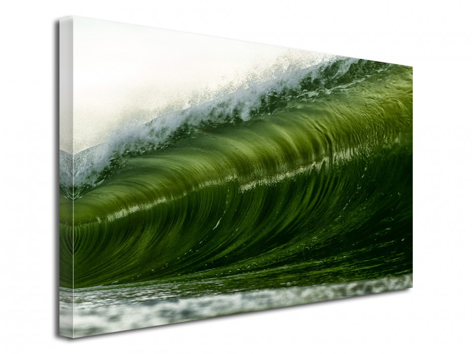 Tableau toile Photo Green wave