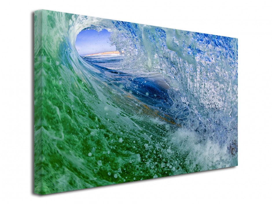 Tableau photo toile dans la vague des landes