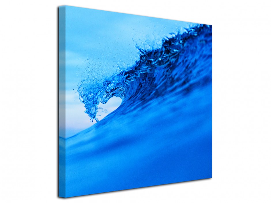 Tableau toile photo déco Blue Wave