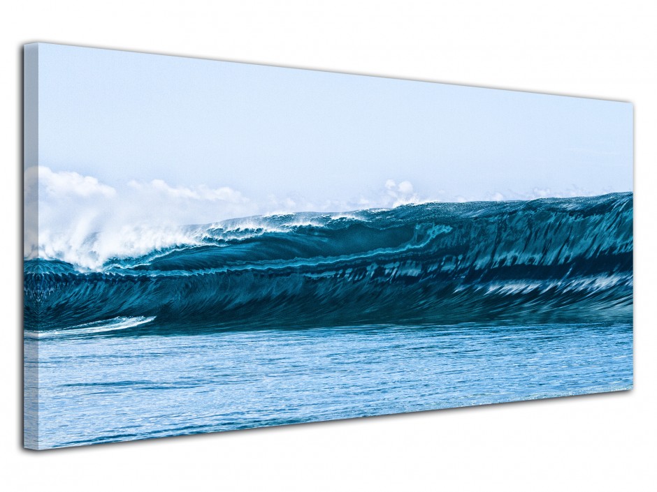 Tableau toile photo grosse vague Teahupoo