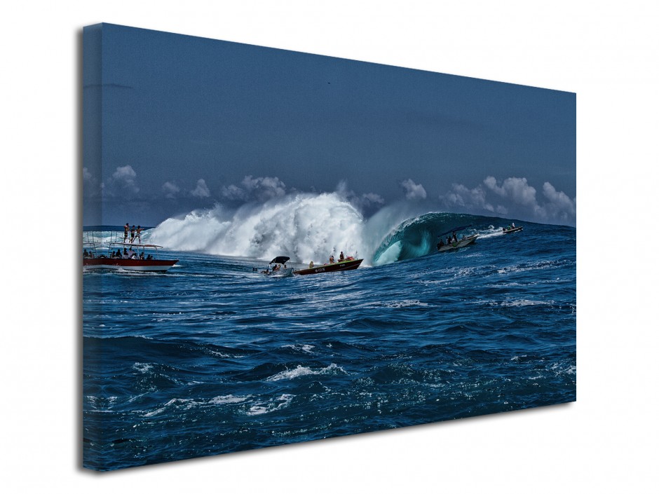 Tableau toile déco Surf à Teahupoo