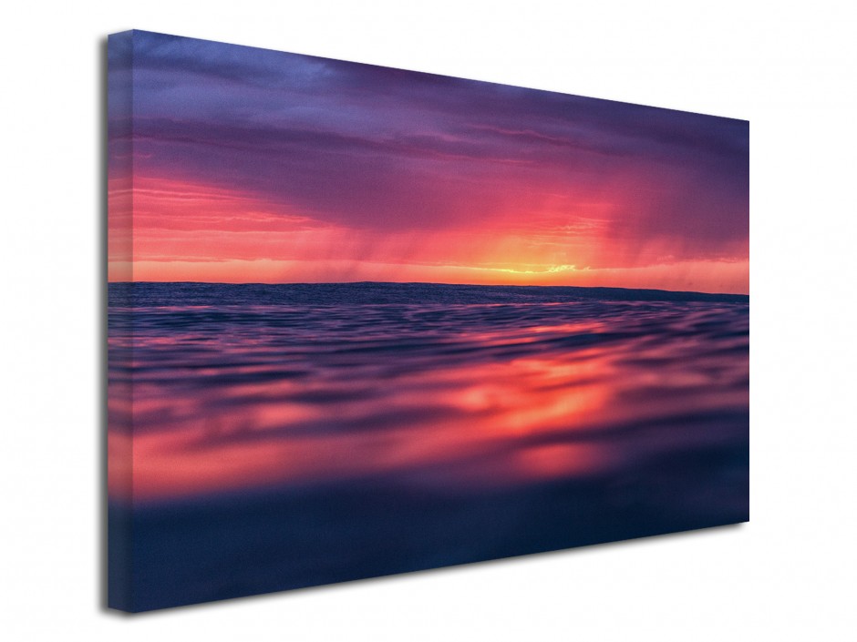 Tableau toile photo déco Sunset sur l'océan