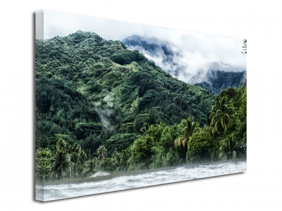 Tableau déco toile paysage Polynésien