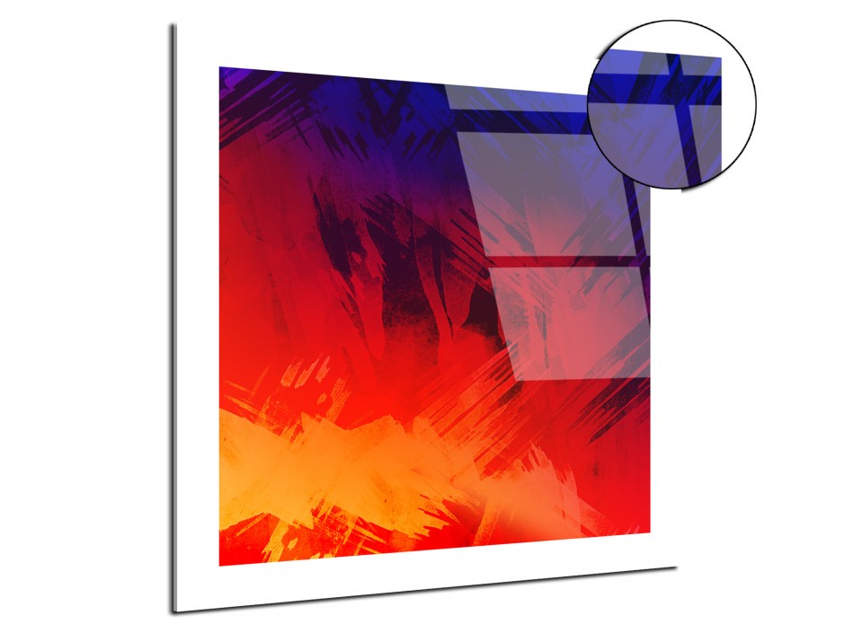 Tableau plexiglas design Abstract Color