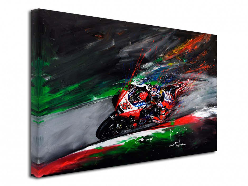 Tableau toile déco Pilote Moto GP