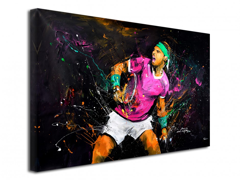 Tableau toile reproduction de peinture Tennisman Nadal