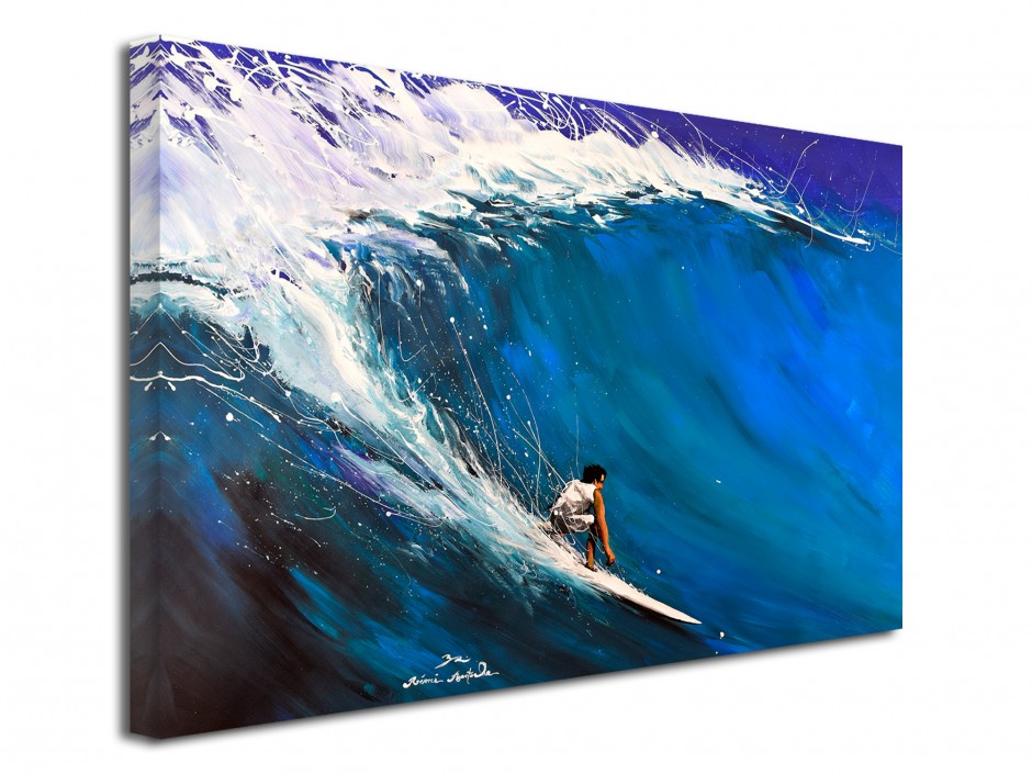 Tableau toile reproduction de peinture Surfing Classic
