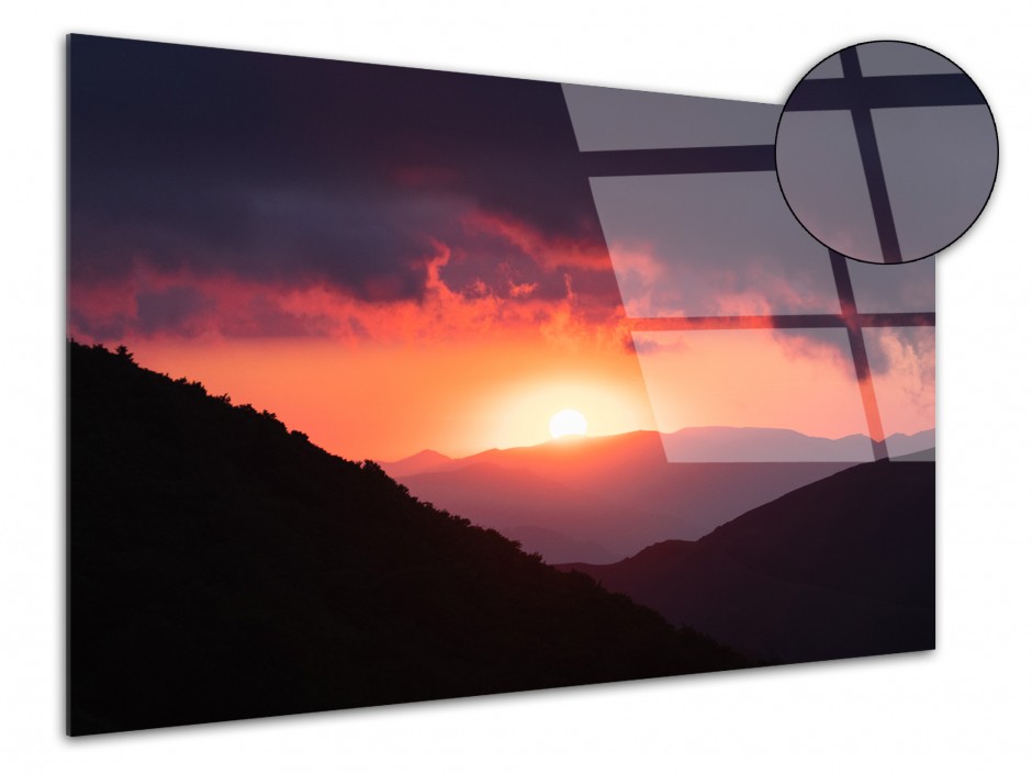 Tableau plexiglas photo de montagne Col Mehatzé