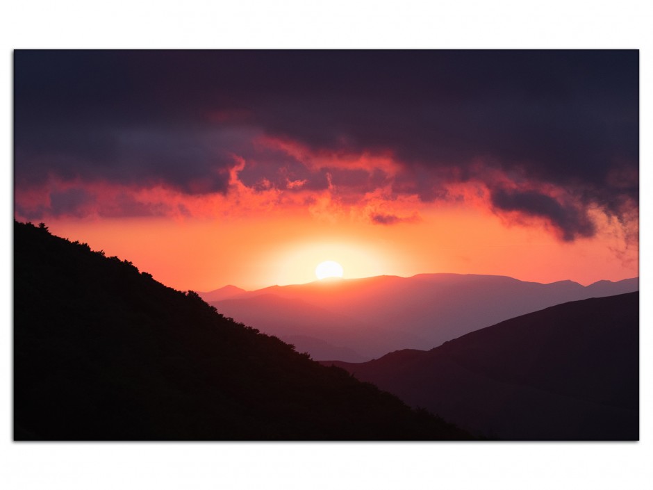 Tableau Aluminium photo de montagne Col Mehatzé