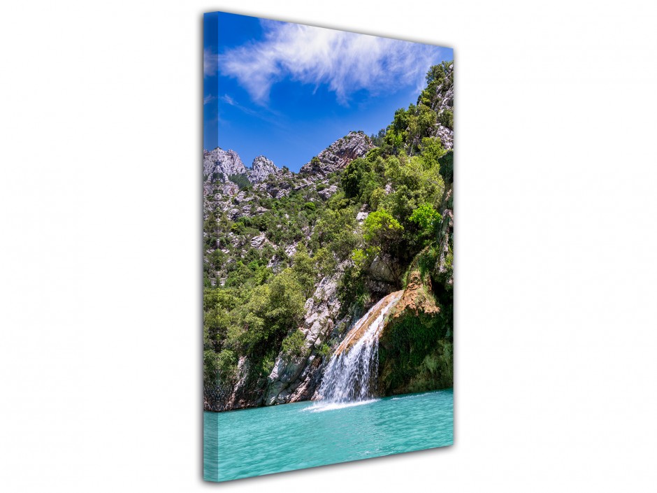 Tableau toile petite cascade Gorges du Verdon