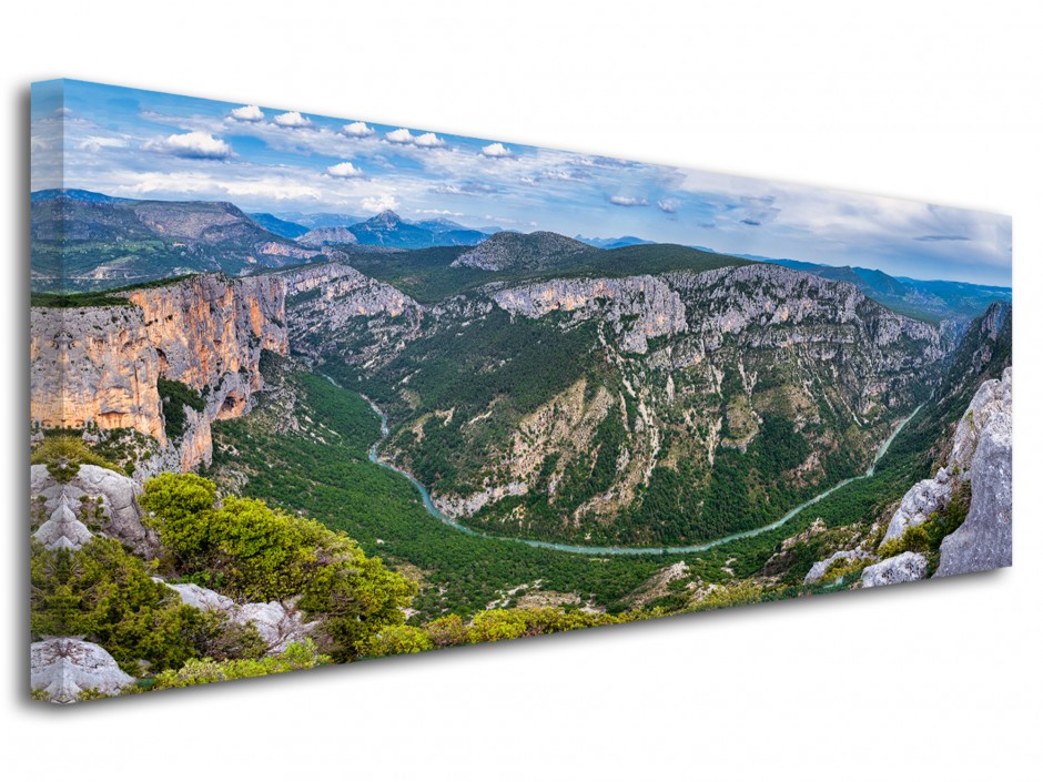 Tableau toile panoramique paysage du Verdon