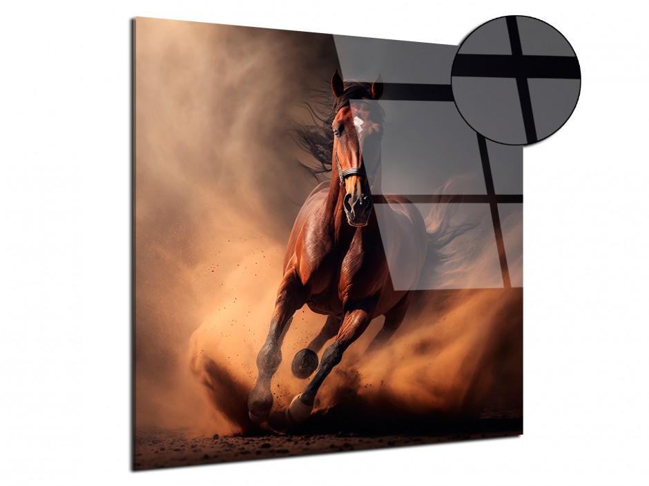 Tableau photo plexiglas Cheval au galop