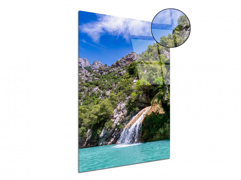 Tableau plexiglas petite cascade Gorges du Verdon